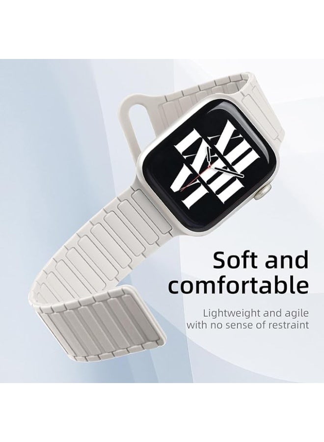 يلازيلا سيليكون المغناطيسي ووتش حزام / الفرقة 42/44/45/46/49mm متوافق مع أبل ووتش الترا سلسلة 11/10/9/8/7/SE/6/5/4/3/2/1 - Image 3